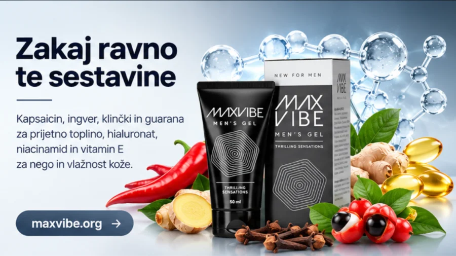 Max Vibe — ljuta paprika, đumbir i karanfilić pored tube