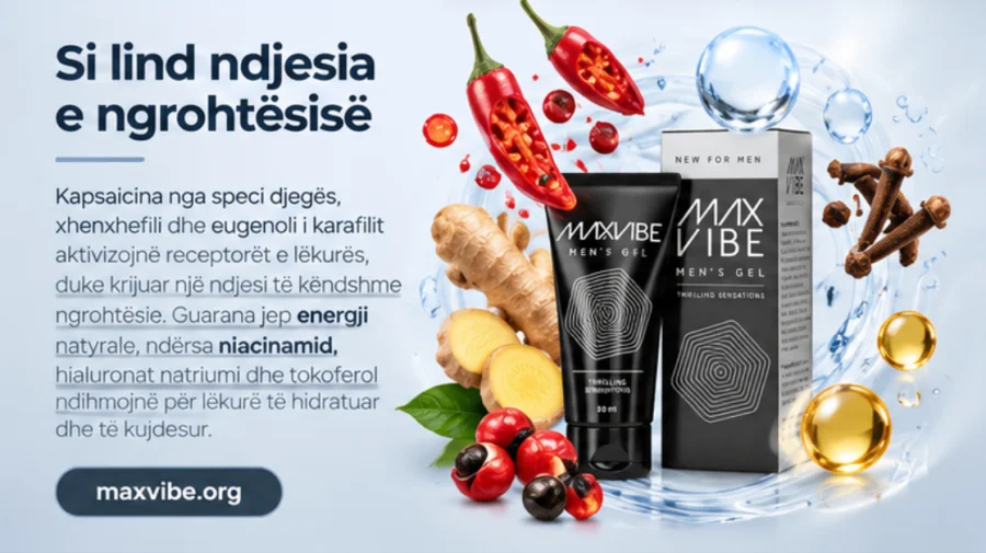 Max Vibe — ljuta paprika, đumbir i karanfilić pored tube