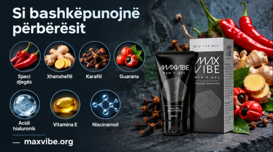 Max Vibe — ljuta paprika, đumbir i karanfilić pored tube