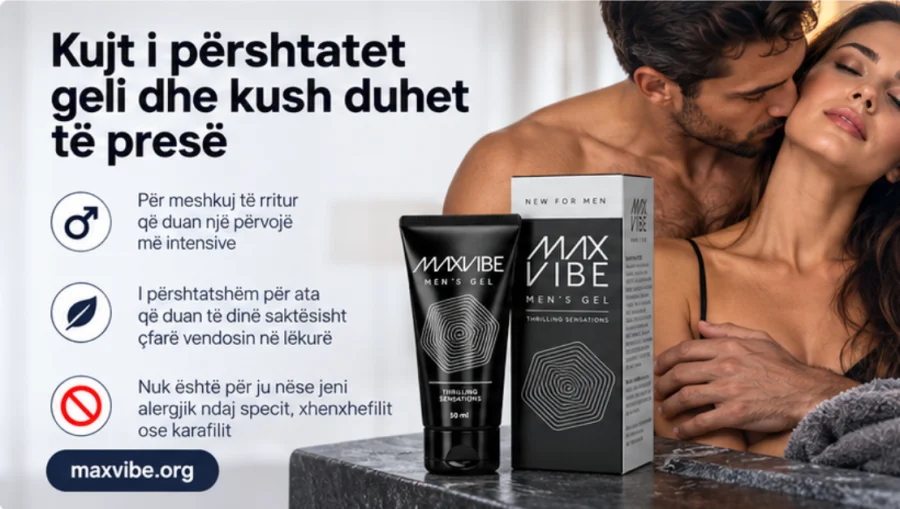 Max Vibe — originalna kutija i tuba na stolu