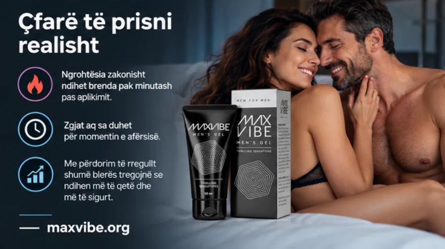 Max Vibe — originalna kutija i tuba na stolu